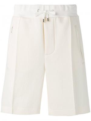 Классические шорты с эластичным поясом Umit Benan. Цвет: белый
