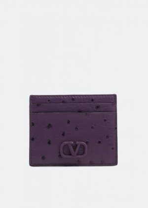 Картхолдер VALENTINO GARAVANI VLogo Signature card holder, фиолетовый