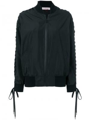 Куртка-бомбер с застежкой на молнии A.F.Vandevorst. Цвет: черный