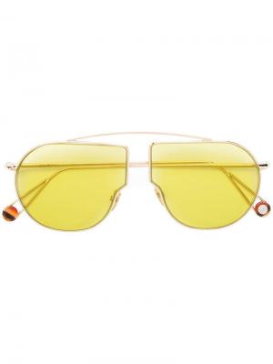 Солнцезащитные очки Petit Pont Ahlem. Цвет: золотистый