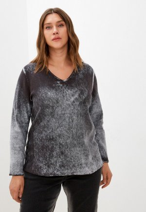 Пуловер Ulla Popken. Цвет: серый