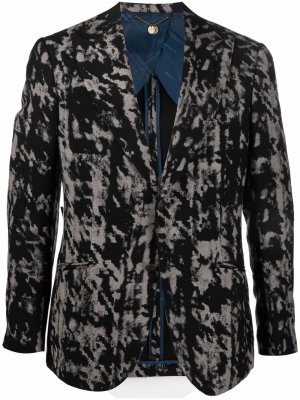 Однобортный шерстяной пиджак Keanu Maurizio Miri. Цвет: черный