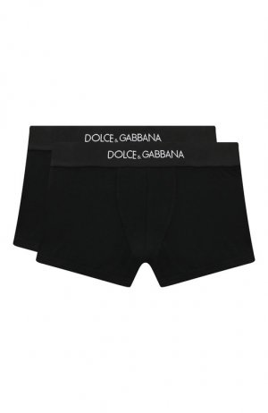 Комплект из двух боксеров Dolce & Gabbana. Цвет: чёрный