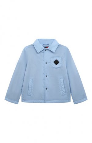 Куртка-рубашка Herno. Цвет: голубой