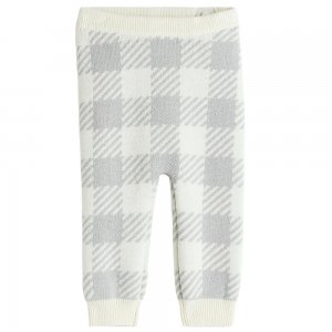 Леггинсы Jacquard-knit Cotton, светло-серый H&M