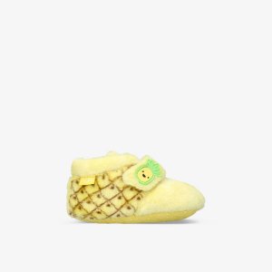 Туфли Bixbee из искусственного меха с нашивкой в виде ананасов для детей 0–3 лет Ugg, желтый UGG