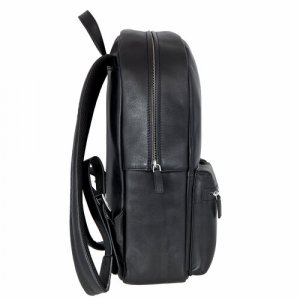 Рюкзак , натуральная кожа, вмещает А4, внутренний карман, черный Sergio Belotti. Цвет: черный