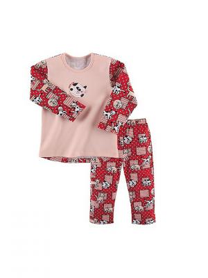 Пижама для девочки Наша Мама. Цвет: персиковый