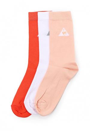 Комплект 3 шт. Le Coq Sportif Color Crew Socks. Цвет: разноцветный
