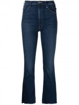 Расклешенные джинсы с завышенной талией MOTHER. Цвет: синий