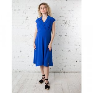 Платье, размер 44 (S), синий Мамуля Красотуля. Цвет: синий