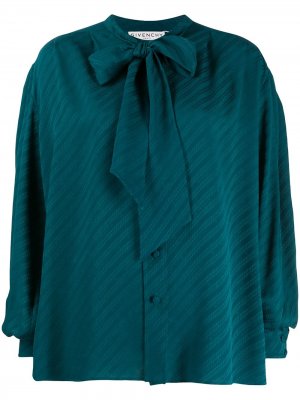 Блузка с объемными рукавами Givenchy. Цвет: синий