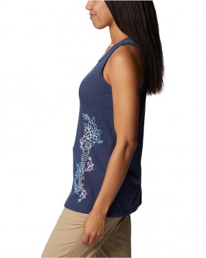 Топ Bluff Mesa Tank Top, цвет Nocturnal Heather/Blooming Lines Graphic Columbia