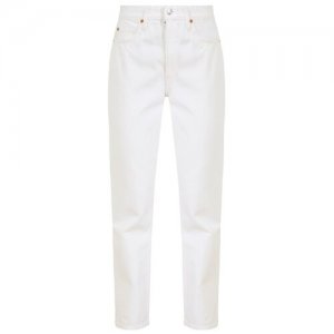 Re/done Белые джинсы с разрезами Re-Hash. Цвет: белый