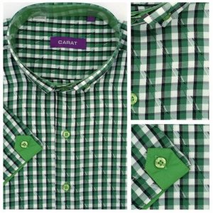 Рубашка , размер S, зеленый Carat. Цвет: зеленый/белый-зеленый