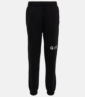 Спортивные брюки из хлопкового джерси с логотипом GIVENCHY, черный Givenchy