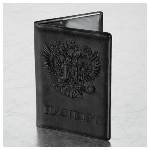 Обложка для паспорта , черный STAFF. Цвет: черный