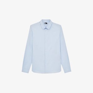 Рубашка приталенного кроя из смесового хлопка , цвет blu01 The Kooples