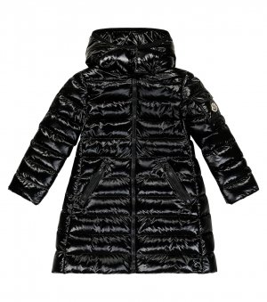 Стеганое пальто мока , черный Moncler Enfant