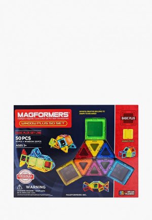 Конструктор Magformers Window Plus 50 Set. Цвет: разноцветный