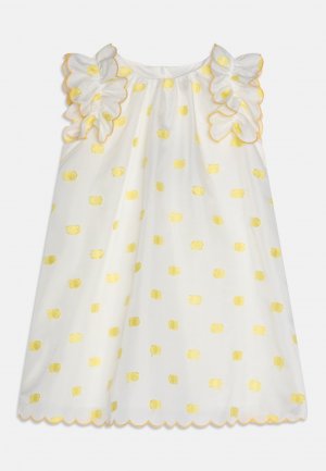 Коктейльное/праздничное платье DRESS Stella McCartney Kids, цвет ivory/yellow Kids
