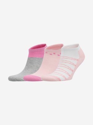 Носки для девочек , 3 пары, Розовый, размер 31-33 Demix. Цвет: розовый