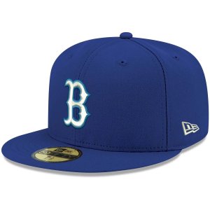 Мужская приталенная шляпа с логотипом New Era Royal Boston Red Sox 59FIFTY