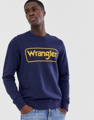 Свитер с логотипом -Темно-синий Wrangler