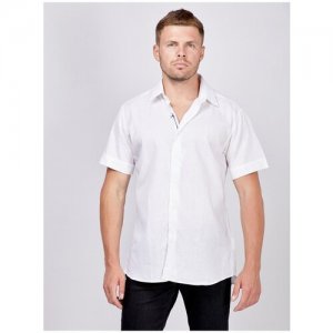 Рубашка с короткими рукавами классическая RU 50-52 / EU 43 XL Karl Lagerfeld. Цвет: белый
