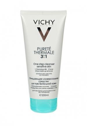 Средство для снятия макияжа Vichy Purete Thermale 3-в-1. Очищающее, универсальное, 200 мл. Цвет: прозрачный