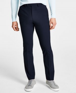 Мужские брюки эластичные современного кроя , синий DKNY