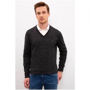 Пуловер , размер S, серый, черный U.S. POLO ASSN.. Цвет: черный/серый