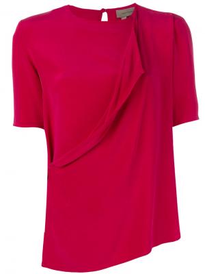 Классическая блузка Tony Cohen. Цвет: розовый и фиолетовый
