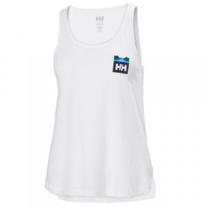 Топ женский, , W NORD GRAPHIC SINGLET, цвет белый, размер L Helly Hansen. Цвет: белый