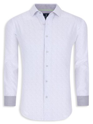 Рубашка-платок приталенного кроя на пуговицах , белый Tom Baine