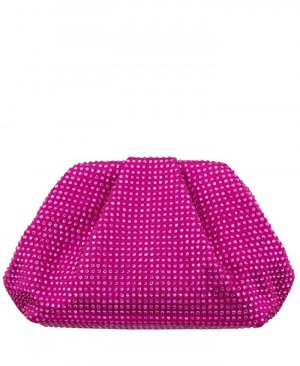 Клатч в оправе, инкрустированный кристаллами , цвет Parfait Pink Nina