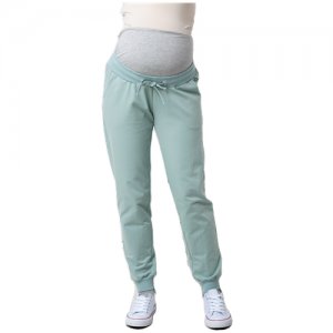 Спортивные брюки для беременных Адди Light аква 48 Мамуля Красотуля. Цвет: зеленый