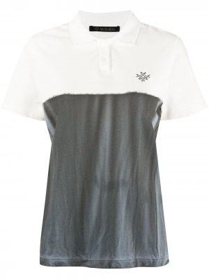 Рубашка поло в стиле колор блок с логотипом Mr & Mrs Italy. Цвет: серый