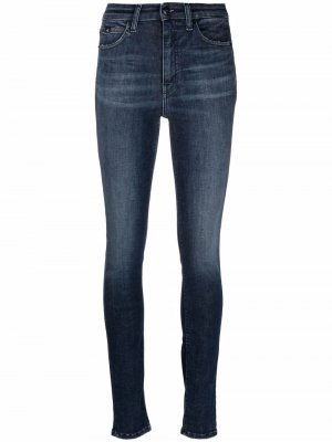 Джинсы скинни с завышенной талией Calvin Klein Jeans. Цвет: синий