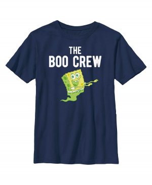 Детская зеленая футболка с призраком «Губка Боб Квадратные Штаны» Boo Crew для мальчиков Nickelodeon