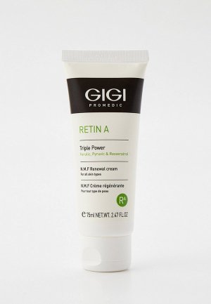 Крем для лица Gigi RETIN A Triple Power N.M.F. / Обновляющий с увлажняющим фактором, 75 мл.. Цвет: прозрачный