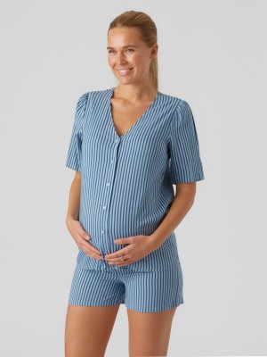 Пижамный комплект для беременных с короткой рубашкой Jasmin Mamalicious