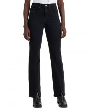 Женские прямые джинсы 314 Shaping со швами средней посадкой Levi's, черный Levi's