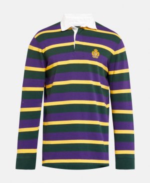 Рубашка-поло с длинными рукавами , фиолетовый Polo Ralph Lauren