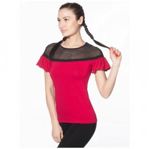 Блуза , размер S, бордовый Eldar. Цвет: бордовый/красный