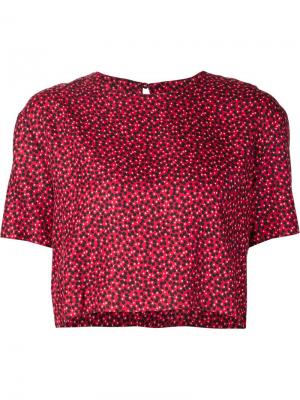 Укороченная блузка Blair Piamita. Цвет: красный