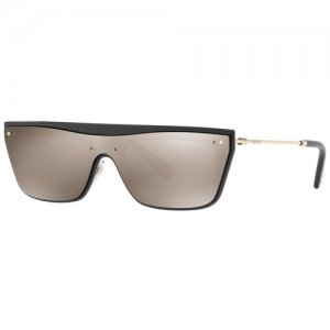 Солнцезащитные очки , серебряный, черный Valentino. Цвет: серебристый