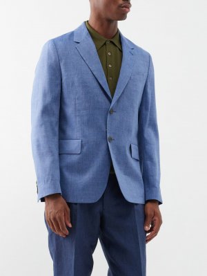 Пиджак из твила смесового льна , синий Paul Smith