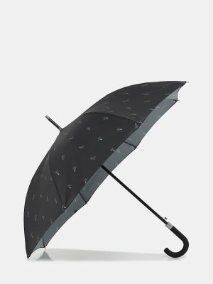 Мужской зонт Ferre Milano. Цвет: черный