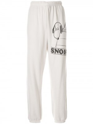 Спортивные брюки Gym Snoopy из коллаборации с Peanuts® Marc Jacobs. Цвет: белый
